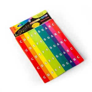 Chromanotes stickers Boomwhacker kleuren voor piano