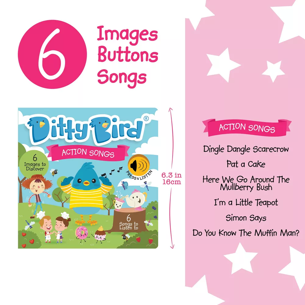 Ditty Bird - Action Songs (geluidenboek) - Afbeelding 2