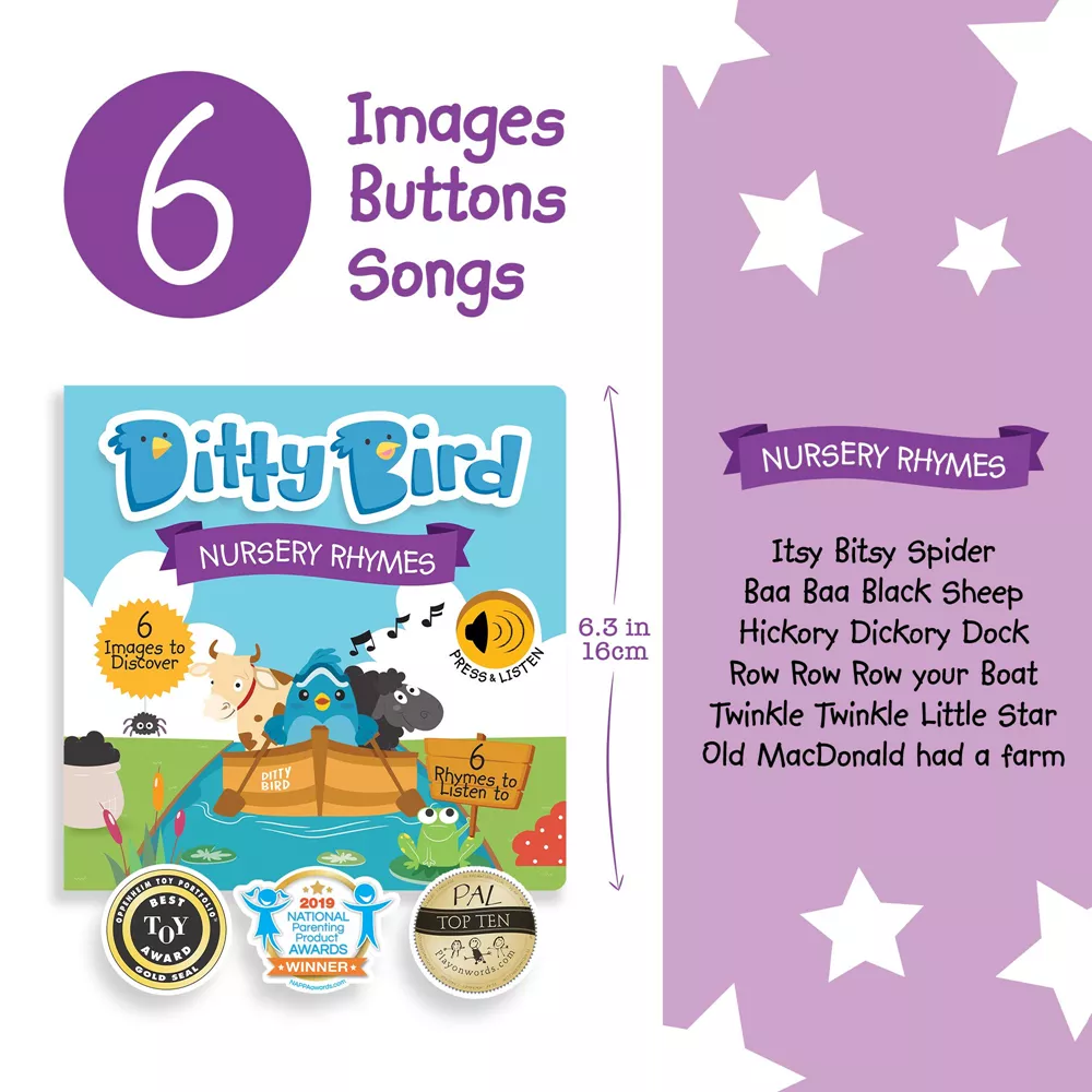 Ditty Bird - Nursery Songs (geluidenboek) - Afbeelding 2