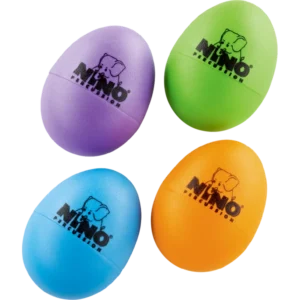 egg shakers set Nino- 4 schudeitjes (diverse kleuren)