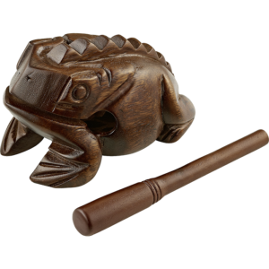 Kikker guïro hout medium