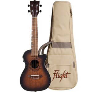 Concert ukelele Flight electro acoustisch DUC380 gemstone amber