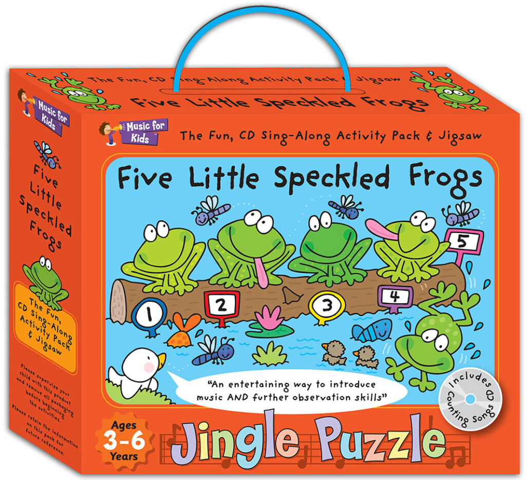 Jingle puzzle - Five little speckled frogs