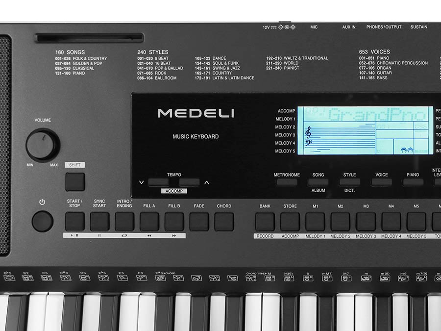 Keyboard M361 Medeli Millenium Series - Afbeelding 8