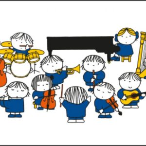 Ansichtkaart Nijntje - Orkestje, Dick Bruna
