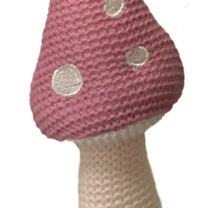 Paddenstoel baby rammelaar