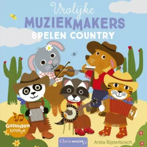Vrolijke muziekmakers spelen country