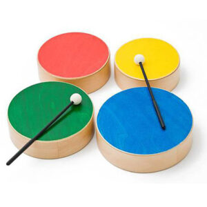 Houten trommel set Rohema 4 kleuren