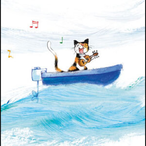 Ansichtkaart Op zee, Uit 'Alles in de wind' - Mies van Hout